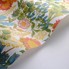 Kép 2/3 - Casadeco Napraforgós elegáns zöld-piros vlies tapéta Saint-Paul De Vence Vert Foret/Fuchsia 53 cm X 10 m