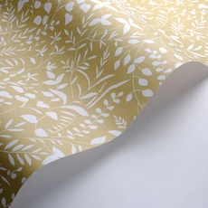 Kép 2/3 - Casadeco Apró levélmintás oliva vlies tapéta La Bastide Olive 53 cm X 10 m