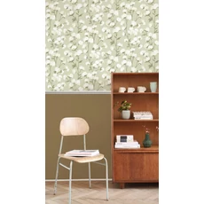 Kép 3/3 - Casadeco Gyapotvirág mintás zöld vlies tapéta Cotton Flower Vert Mousse 53 cm X 10 m