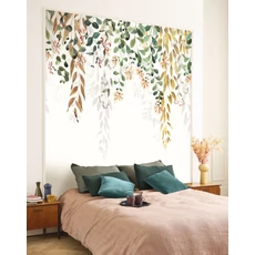 Kép 2/2 - Casadeco Levélmintás színes vlies poszter tapta Honeysuckle Vert 300 cm X 3,1 m