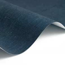 Kép 2/2 - Casadeco Szövethatású elegáns sötétkék vinyl tapéta Etamine Bleu Encre 53 cm X 10 m