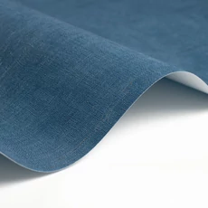 Kép 2/2 - Casadeco Szövethatású elegáns élénk kék vinyl tapéta Etamine Bleu Denim 53 cm X 10 m