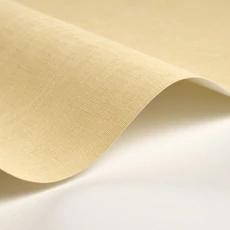 Kép 2/2 - Casadeco Szövethatású elegáns halvány sárga vinyl tapéta Etamine Jaune Limonade 53 cm X 10 m