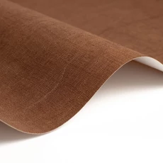 Kép 2/2 - Casadeco Szövethatású elegáns kakaóbarna vinyl tapéta Etamine Cacao 53 cm X 10 m