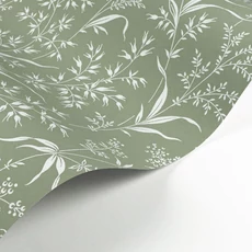 Kép 2/3 - Casadeco Fűszál mintás zöld vlies tapéta Grass Field Celadon 53 cm X 10 m