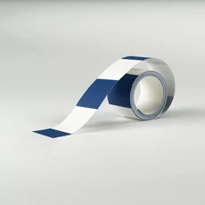 Kép 2/3 - Casadeco Modern négyzetes kék vlies bordűr La Rythmique Bleu Outremer 5 cm X 6 m