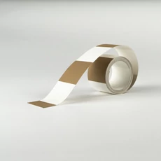 Kép 2/3 - Casadeco Modern négyzetes barna vlies bordűr La Rythmique Tabac 5 cm X 6 m