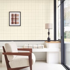 Kép 3/3 - Casadeco Kockás szürke vlies tapéta Liam Anthracite 53 cm X 10 m