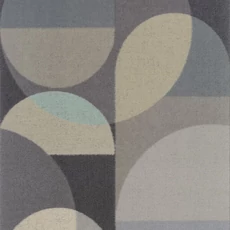 Kép 1/3 - Casadeco Kör mintás fekete vlies tapéta Abby Noir Fusain 53 cm X 10 m