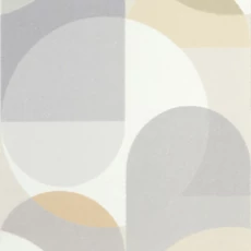 Kép 1/3 - Casadeco Kör mintás drapp-szürke vlies tapéta Abby Naturel 53 cm X 10 m