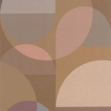 Kép 1/3 - Casadeco Kör mintás barna-bordó vlies tapéta Abby Cognac 53 cm X 10 m