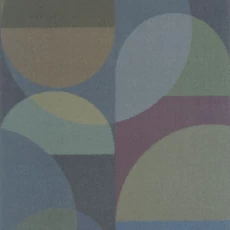 Kép 1/3 - Casadeco Kör mintás sötétkék vlies tapéta Abby Encre 53 cm X 10 m