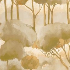 Kép 1/3 - Casadeco Modern fa mintás barnás zöld vinyl tapéta Foret Des Landes Olive 53 cm X 10 m