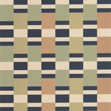 Kép 1/3 - Casadeco Modern aranybarna-zöld vlies tapéta geometrikus mintával Chess Game Vert/Ocre 53 cm X 10 m