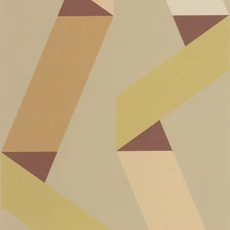 Kép 1/2 - Casadeco Szalag mintás terrakotta vlies tapéta Ribbon Game Terracotta 53 cm X 10 m