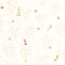 Kép 1/3 - Casadeco Apró madár mintás halvány rózsaszín vlies tapéta Tropical Birds Rose Blush 53 cm X 10 m