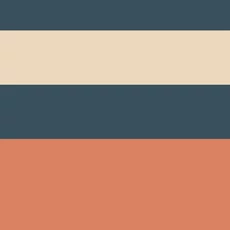 Kép 1/3 - Casadeco Csíkos modern terrakotta vlies tapéta Mix Game Terracotta 53 cm X 10 m