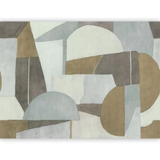 Kép 1/2 - Casadeco Absztrakt mintás kék-barna vlies poszter tapéta Molly Bleu Celeste/Tabac 424 cm X 3,1 m