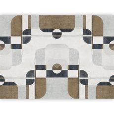 Kép 1/2 - Casadeco Geometriai mintás texturált szürke vlies poszter tapéta Conrad Gris Duvet/Encre 424 cm X 3,1 m