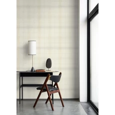 Kép 3/3 - Casadeco Kockás szövet hatású szürke vlies tapéta Archie Gris Duvet 53 cm X 10 m