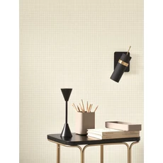 Kép 3/3 - Casadeco Apró kockás drapp vlies tapéta Jude Naturel 53 cm X 10 m