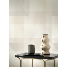 Kép 3/3 - Casadeco Geometrikus kockás drapp vlies tapéta Edward Naturel 53 cm X 10 m