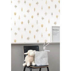 Kép 3/3 - Casadeco Fa mintás bézs vlies tapéta Walk In The Park Naturel 53 cm X 10 m 