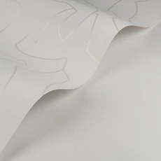 Kép 2/3 - Casasdeco Vonal mintás absztrakt fehér vlies tapéta Maze Game Blanc 53 cm X 10 m