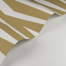 Kép 2/3 - Casadeco Modern vonal mintás zöld vlies tapéta Zebra Game Olive 53 cm X 10 m