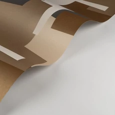Kép 2/3 - Casadeco Absztrakt grafikai mintás drapp-barna vlies tapéta Graphic Game Naturel 53 cm X 10 m