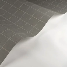 Kép 2/3 - Casadeco Kockás szürke vlies tapéta Liam Anthracite 53 cm X 10 m