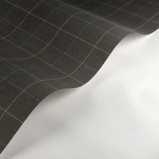 Kép 2/3 - Casadeco Kockás fekete vlies tapéta Liam Noir Fusain 53 cm X 10 m