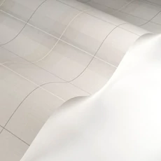 Kép 2/3 - Casadeco Kockás szövet hatású szürke vlies tapéta Archie Gris Duvet 53 cm X 10 m