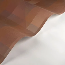 Kép 2/3 - Casadeco Geometrikus kockás piros vlies tapéta Edward Rouille 53 cm X 10 m