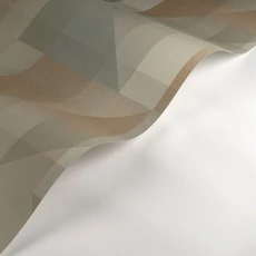 Kép 2/3 - Casadeco Geometrikus kockás zöld vlies tapéta Edward Vert Amande 53 cm X 10 m