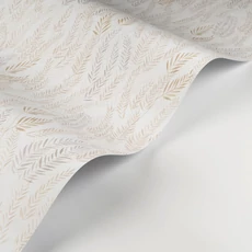 Kép 2/3 - Casadeco Levélmintás drapp vlies tapéta Walk In The Jungle Naturel 53 cm X 10 m