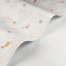 Kép 2/3 - Casadeco Apró madár mintás halvány rózsaszín vlies tapéta Tropical Birds Rose Blush 53 cm X 10 m