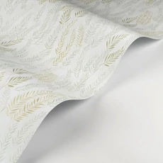 Kép 2/3 - Casadeco Levélmintás zöld vlies tapéta Walk In The Jungle Naturel 53 cm X 10 m