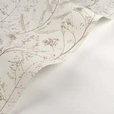 Kép 2/3 - Casadeco Mezei virág mintás fehér-bézs vinyl tapéta Prairie Lin 53 cm X 10 m