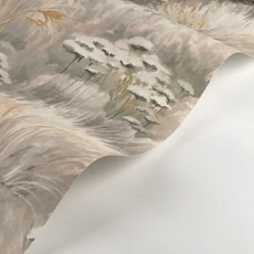 Kép 2/2 - Casadeco Pampafű mintás zöld vinyl tapéta Oyat Celadon 53 cm X 10 m