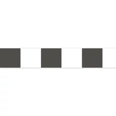 Kép 1/3 - Casadeco Modern négyzetes fekete vlies bordűr La Rythmique Noir Fusain 5 cm X 6 m