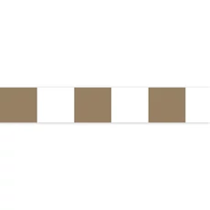 Kép 1/3 - Casadeco Modern négyzetes barna vlies bordűr La Rythmique Tabac 5 cm X 6 m