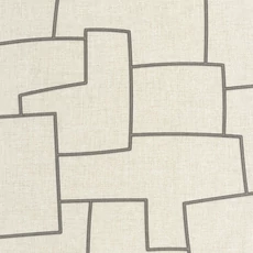 Kép 1/3 - Casadeco Absztrakt geometriai mintás drapp-fekete vinyl tapéta Inca Grege/Noir 53 cm  X 10 m