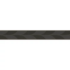 Kép 1/3 - Casadeco Vékony sötétbarna mintás vlies bordűr La Festive Noir Fusain 5 cm X 6 m