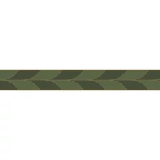 Kép 1/3 - Casadeco Vékony zöld mintás vlies bordűr La Festive Vert Taiga 5 cm X 6 m
