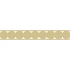 Kép 1/3 - Casadeco Elegáns mintás bézs vlies bordűr La Coquette Beige Lin 5 cm  X 6 m