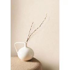 Kép 3/3 - Casadeco Texturált barackos bézs vinyl tapéta Nest Blanc Craie 53 cm X 10 m