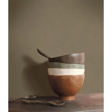 Kép 3/3 - Casadeco Texturált zöldes barna vinyl tapéta Nest Marmotte 53 cm X 10 m