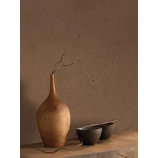 Kép 3/3 - Casadeco Texturált kakaóbarna vinyl tapéta Nest Cacao 53 cm X 10 m