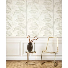 Kép 3/3 - Casadeco Pálmalevél mintás bézs vlies tapéta Le Tout Paris Beige Lin 53 cm X 10 m